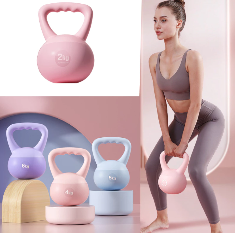 Pastel Pink Kettlebell 2 KG - เคทเทิลเบล 2 กก. สีชมพูพาสเทล